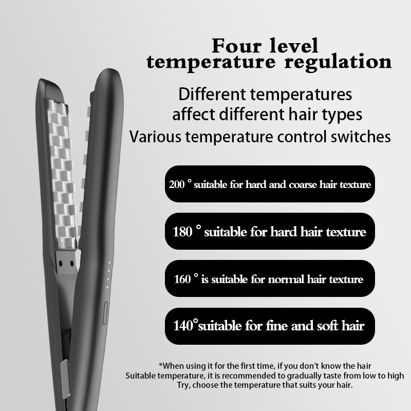 3-ühes juuksehooldusvahend: sirgendamine, lokkide loomine ja juuksejuure tõstmine; keraamilised soojendusplaadid; plaadi diameeter ≥31 mm; võimsus 40–59 W; reguleeritav temperatuur 30 tasemel.