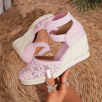 Moteriškos ertmės tinklinės sandalės su kryžminėmis juostomis ir elastine juosta, apvalios formos priekis, kasdienis stilius, TPR padas