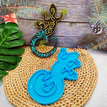 Silikonska forma za zidni Gecko – DIY kalup, nepravilnog oblika za ukrašavanje zida
