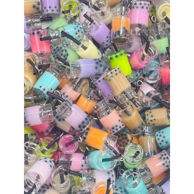 Комплект аксесоари за коса, уши и шия – златно покритие, Milk Tea Cup с 3D имитационни перли-боба, артикул sh21025799