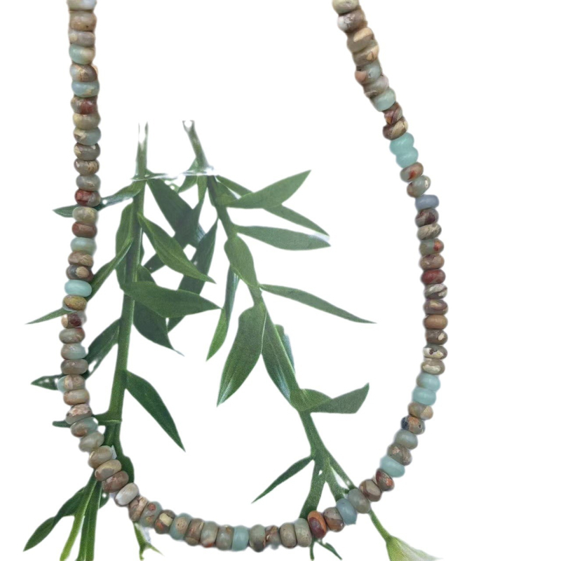 Prírodné kamenné abakusové korálky - voľné korálky, Barokný štýl, Ručne vyrábané, brúsené a leštené