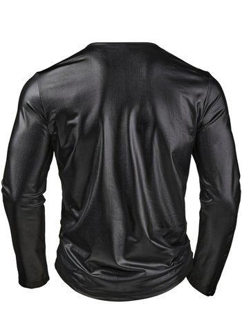Henley majica s dugim rukavima, okrugli ovratnik, poluzip, prilagodljiv kroj, 87% poliester
