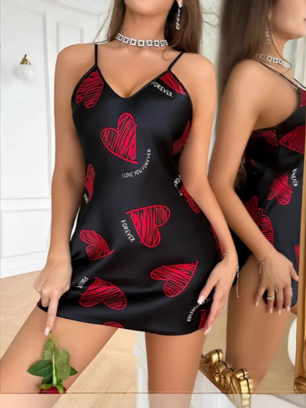 Tej-selyem anyagú ruha hosszú ujjú, V-nyakkal és A-vonalú siluettel