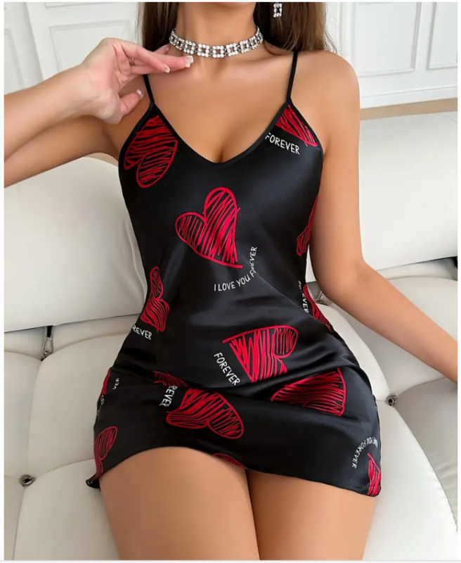 Tej-selyem anyagú ruha hosszú ujjú, V-nyakkal és A-vonalú siluettel