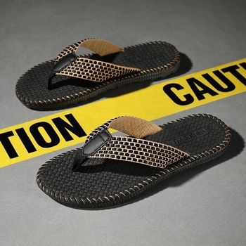 Pánske žabky typu T s pletenými remienkami, EVA vrchný materiál a EVA podrážka, športový štýl, jar 2025