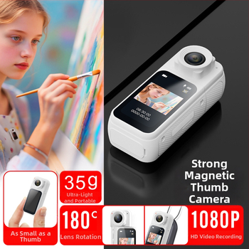 S83 sporta kamera uz pirksta, 1080P HD, pārnēsājama velosipēdu kamera, 1.47 colu LCD, TF atmiņas karte, ABS korpuss, 350mAh akumulators