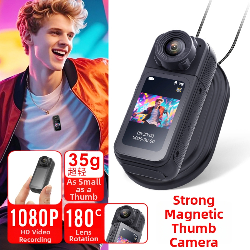 S83 sporta kamera uz pirksta, 1080P HD, pārnēsājama velosipēdu kamera, 1.47 colu LCD, TF atmiņas karte, ABS korpuss, 350mAh akumulators