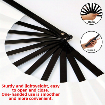 Πτυσσόμενος φανός με σχέδιο πλήκτρων πιάνου, Denim Girl Kung Fu Fan, Υλικά: Oxford ύφασμα/σατέν/μεταξωτό, Πλαίσιο: πλαστικό, Ψηφιακή εκτύπωση, Στυλ: Αμερικανικό