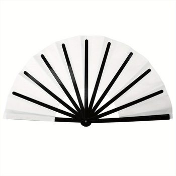 Πτυσσόμενος φανός με σχέδιο πλήκτρων πιάνου, Denim Girl Kung Fu Fan, Υλικά: Oxford ύφασμα/σατέν/μεταξωτό, Πλαίσιο: πλαστικό, Ψηφιακή εκτύπωση, Στυλ: Αμερικανικό