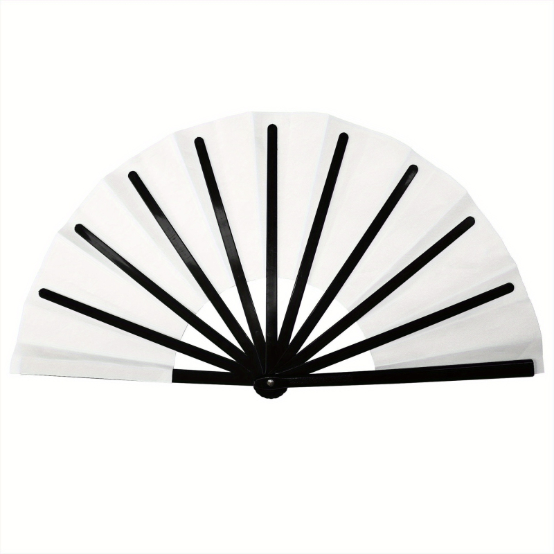 Πτυσσόμενος ανεμιστήρας με μοτίβο μουσικών νότων, Oxford ύφασμα / σατέν / μεταξωτό, ψηφιακή εκτύπωση, πλαστικό πλαίσιο, Αμερικανικό στυλ