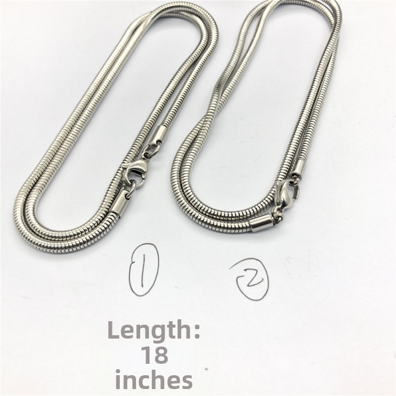 Náhrdelník z titánovej ocele, retro úprava, unisex