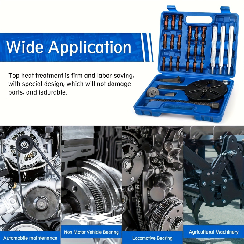 Vytiahnovač ložísk, 18 v 1, trojhákový ťah, demontážne nástroje pre ložiská s vnútorným otvorom, uhlíková oceľ, univerzálna séria