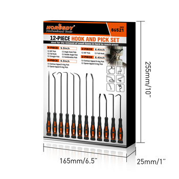 Sada háčikov na háčkovanie (12 ks, Model 86521, Materiál: Iné, Pre údržbu telekomunikácií)