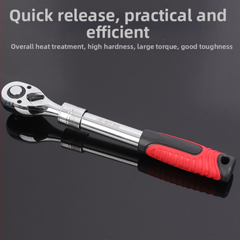 Just Right vysúvací ráčňový kľúč s automatickým rýchlym uvoľnením, obojsmerný, priemyselnej kvality, CR-V oceľ pre údržbu a opravy strojov