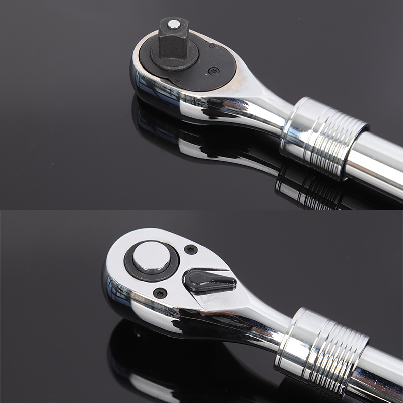 Just Right vysúvací ráčňový kľúč s automatickým rýchlym uvoľnením, obojsmerný, priemyselnej kvality, CR-V oceľ pre údržbu a opravy strojov