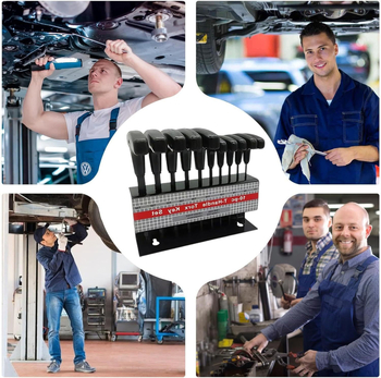 10-dielny set Torx T kľúčov a skrutkovačov – 45# oceľ | Povrchová úprava | NACHEE