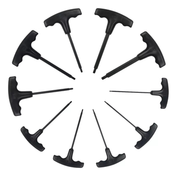 10-dielny set Torx T kľúčov a skrutkovačov – 45# oceľ | Povrchová úprava | NACHEE