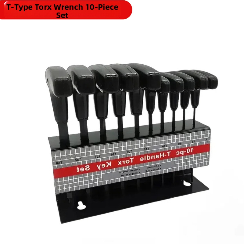 10-dielny set Torx T kľúčov a skrutkovačov – 45# oceľ | Povrchová úprava | NACHEE