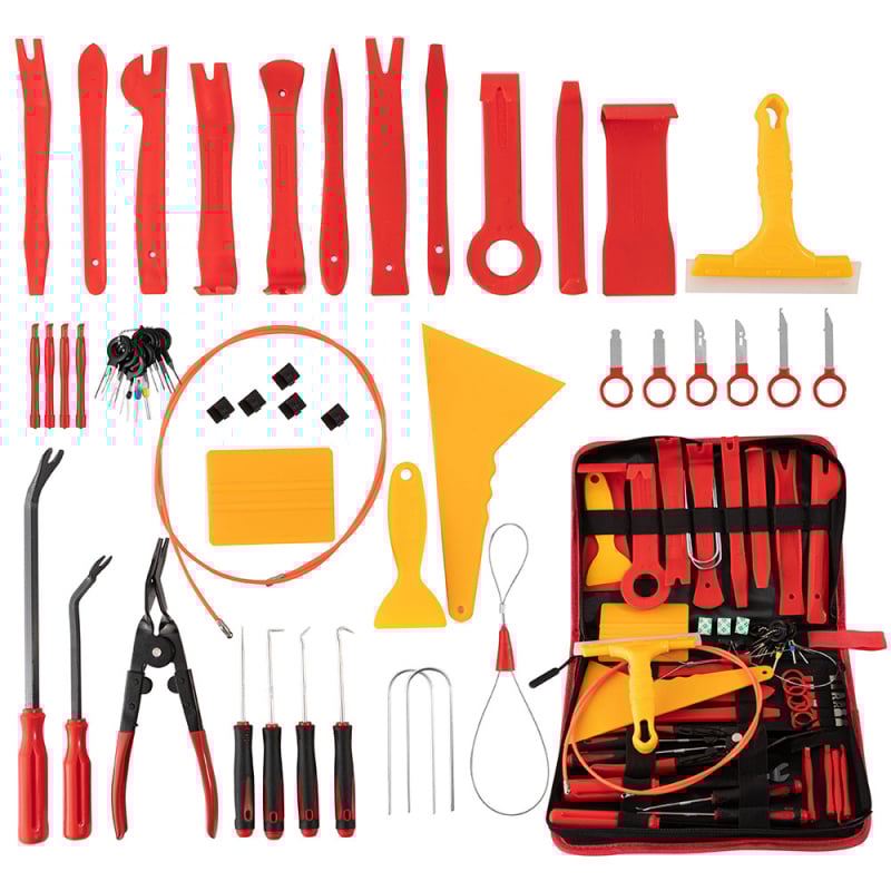 52-dielny set nástrojov na demontáž vnútorného priestoru auta, Yu Dai YD444, PP, pre audio a palubnú dosku, čistá hmotnosť 1,225 kg