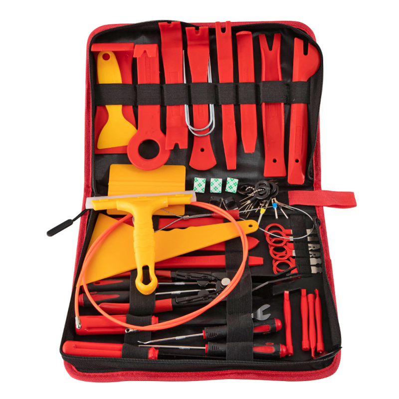 52-dielny set nástrojov na demontáž vnútorného priestoru auta, Yu Dai YD444, PP, pre audio a palubnú dosku, čistá hmotnosť 1,225 kg