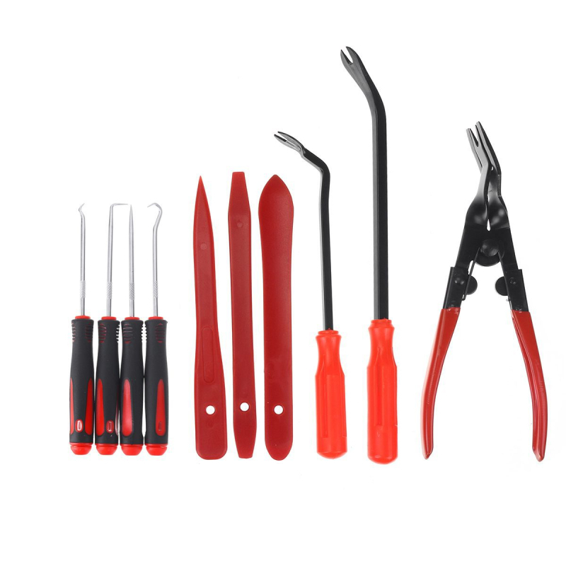 52-dielny set nástrojov na demontáž vnútorného priestoru auta, Yu Dai YD444, PP, pre audio a palubnú dosku, čistá hmotnosť 1,225 kg