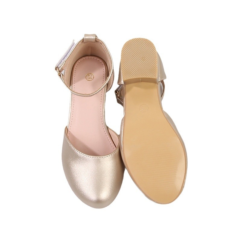 Detské topánky v korejskom štýle pre dievčatá, PU vrchný materiál, zapínanie na suchý zips Velcro, gumová podrážka, pre vek 7–16 rokov