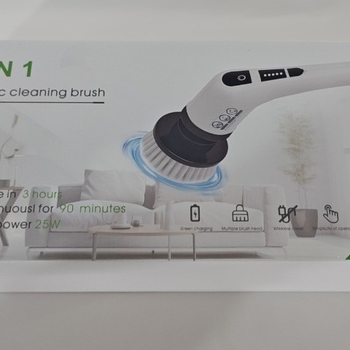 Elektrická čistiaca kefka – multifunkčná ručná čistiaca kefa do kuchyne a kúpeľne, USB napájanie, 3,7V, dvojrýchlostná regulácia teploty, objem až 300 mL