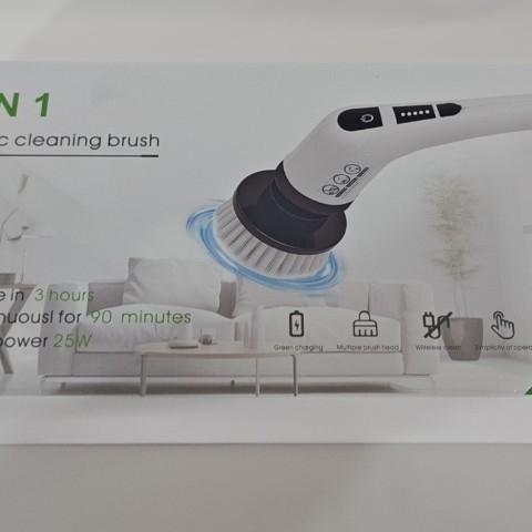 Elektrická čistiaca kefka – multifunkčná ručná čistiaca kefa do kuchyne a kúpeľne, USB napájanie, 3,7V, dvojrýchlostná regulácia teploty, objem až 300 mL