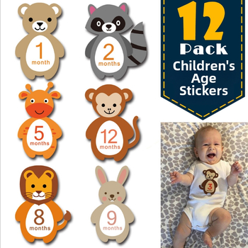 Sada rekvizítov pre fotenie míľnikov dieťaťa: kartičky na mesiace, papierové dekorácie, licencovaná súkromná značka