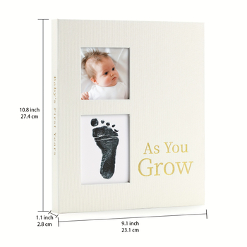 Fotoalbum odtlačkov rúk dieťaťa a domáceho maznáčika – DIY suvenír s textilným obalom, album s voľnými listami, 20/30/40 strán, tlač loga, vlastná úprava