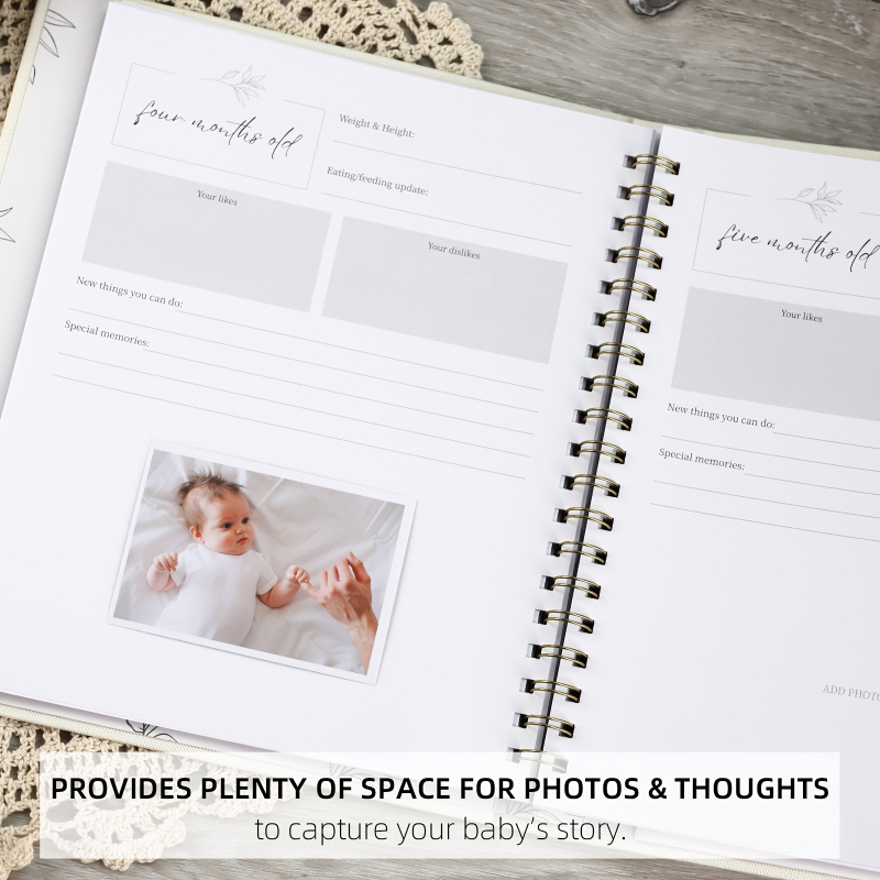 Fotoalbum odtlačkov rúk dieťaťa a domáceho maznáčika – DIY suvenír s textilným obalom, album s voľnými listami, 20/30/40 strán, tlač loga, vlastná úprava