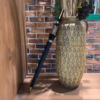 Голф чадър с пълна фибърна конструкция, 8 спици, дълга дръжка, автоматично отваряне, печат на лого и персонализиране