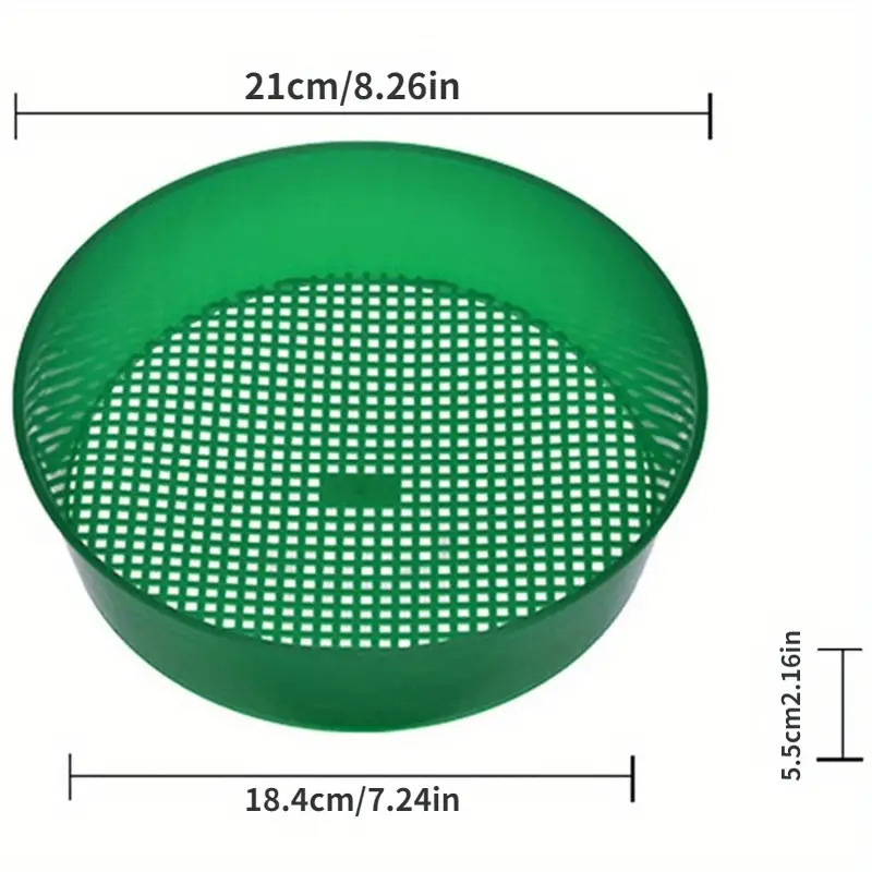 Záhradné nástroje: plastové sito na pôdu s veľkou kapacitou a nádoby na sadenie pre zeleninovú záhradu, park a balkón