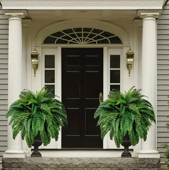 Umjetne girlande Boston fern – svila cvijeće; injekcijsko oblikovanje; sorta: Boston fern; kućna dekoracija