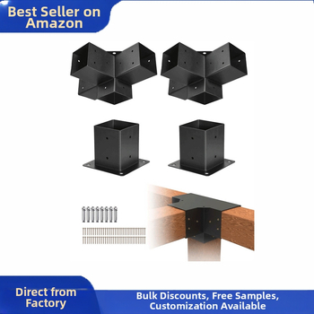 Železná základová sada pre stĺpy vinárskej konštrukcie so štvorhrannými rúrami – Model 456, Číslo tovaru 454, Určené pre nábytok