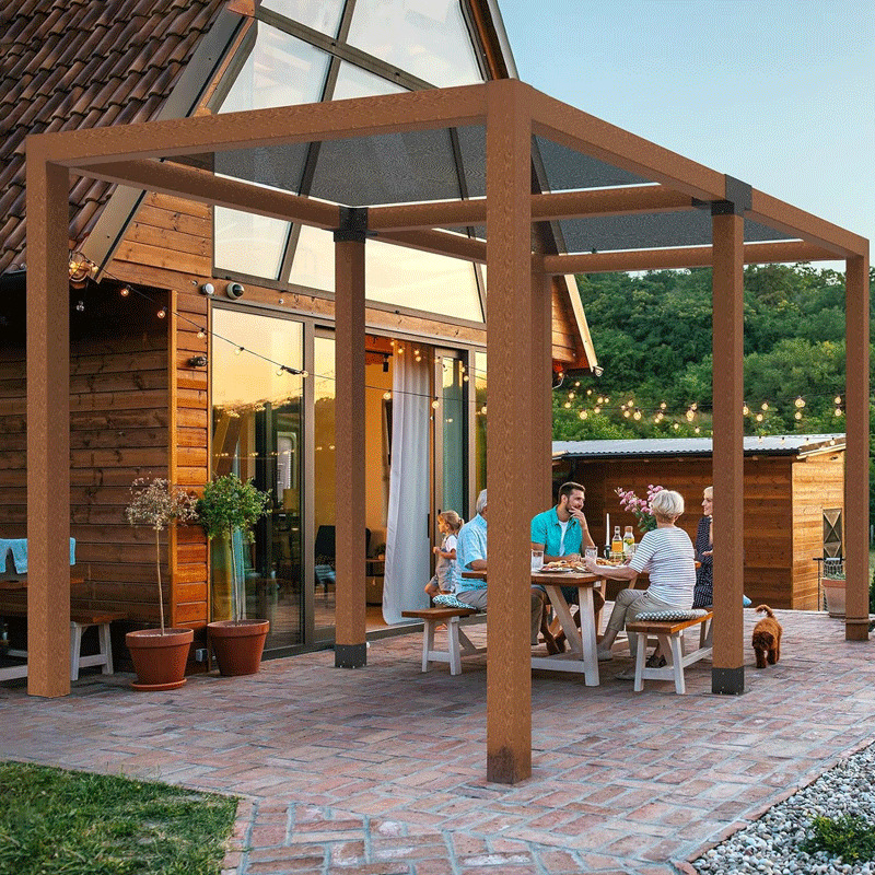 Železná základová sada pre stĺpy vinárskej konštrukcie so štvorhrannými rúrami – Model 456, Číslo tovaru 454, Určené pre nábytok