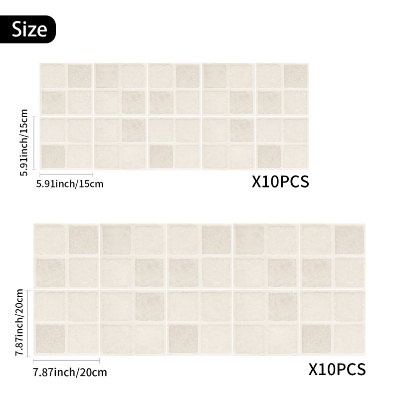 Αφίσα τοίχου με γεωμετρικό μοτίβο μωσαϊκού, PVC, αδιάβροχη, αυτοκόλλητο Peel-and-Stick, σετ 5+ τεμάχια