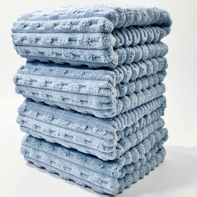 Flisové uteráky do kúpeľne, sada 4 kusov, kvetinový vzor, kód produktu jd601100623283880