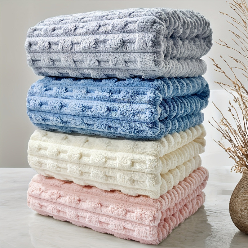 Флисови кърпи за баня – комплект от 4 бр., флорален модел, артикул jd601100623283880