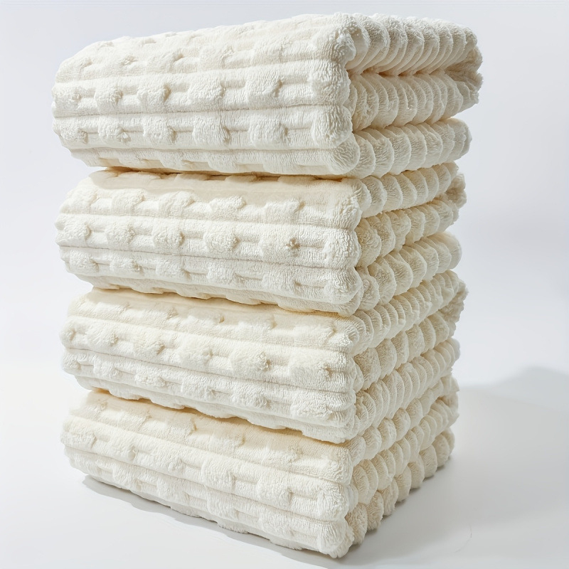 Флисови кърпи за баня – комплект от 4 бр., флорален модел, артикул jd601100623283880