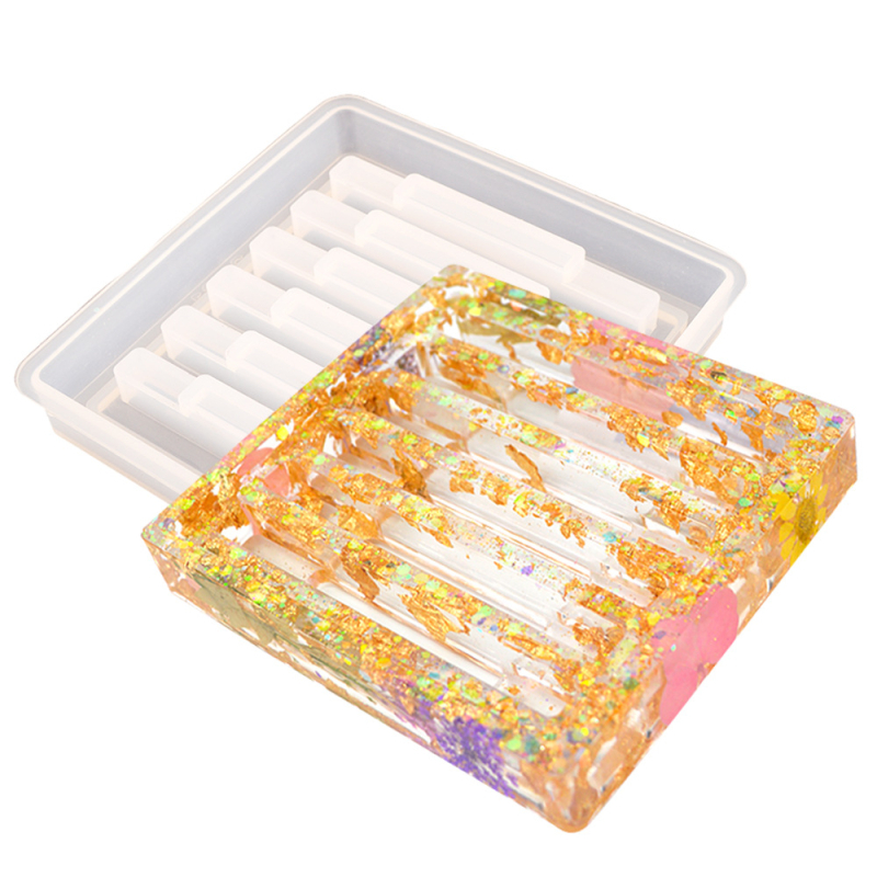 Силиконова кръгла форма за DIY смоли — базова подложка за чаши и дренажна тава (MD3461-3463)