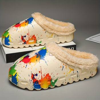 Pánske sandále, EVA vrchný materiál a EVA podrážka, Slip-On, casual štýl, zimné prevedenie