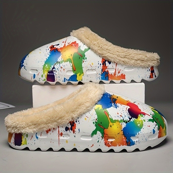 Pánske sandále, EVA vrchný materiál a EVA podrážka, Slip-On, casual štýl, zimné prevedenie