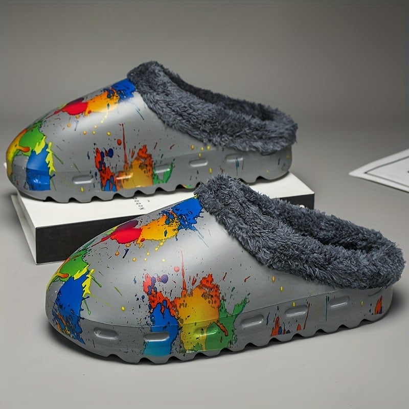 Pánske sandále, EVA vrchný materiál a EVA podrážka, Slip-On, casual štýl, zimné prevedenie