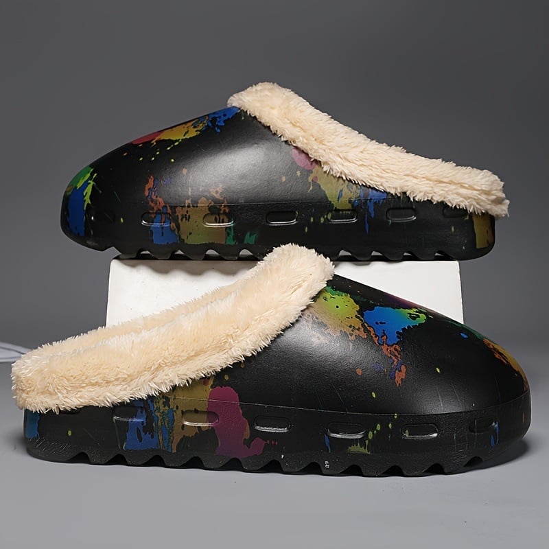 Pánske sandále, EVA vrchný materiál a EVA podrážka, Slip-On, casual štýl, zimné prevedenie