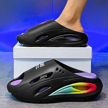 Pánske sandále leto 2025 – dvojité použitie, EVA podrážka, EVA vršok, otvorený prst, priedušné, protišmykové, na jazdu a na pláž