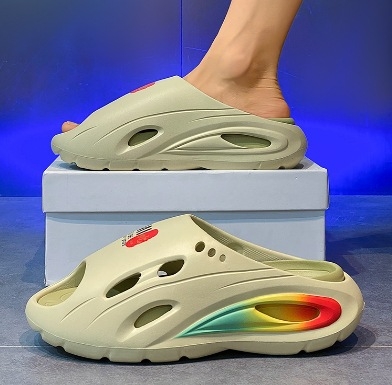 Pánske sandále leto 2025 – dvojité použitie, EVA podrážka, EVA vršok, otvorený prst, priedušné, protišmykové, na jazdu a na pláž