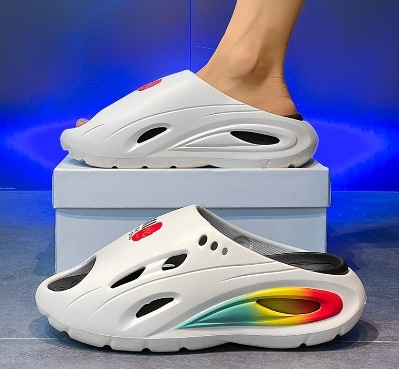 Pánske sandále leto 2025 – dvojité použitie, EVA podrážka, EVA vršok, otvorený prst, priedušné, protišmykové, na jazdu a na pláž