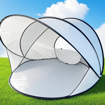 Pliažo piramidės palapinė su saulės skydeliu, vėjo atspari, vieno sluoksnio, išorinis tafta audinys, montavimas būtinas