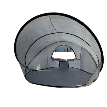 Pliažo piramidės palapinė su saulės skydeliu, vėjo atspari, vieno sluoksnio, išorinis tafta audinys, montavimas būtinas